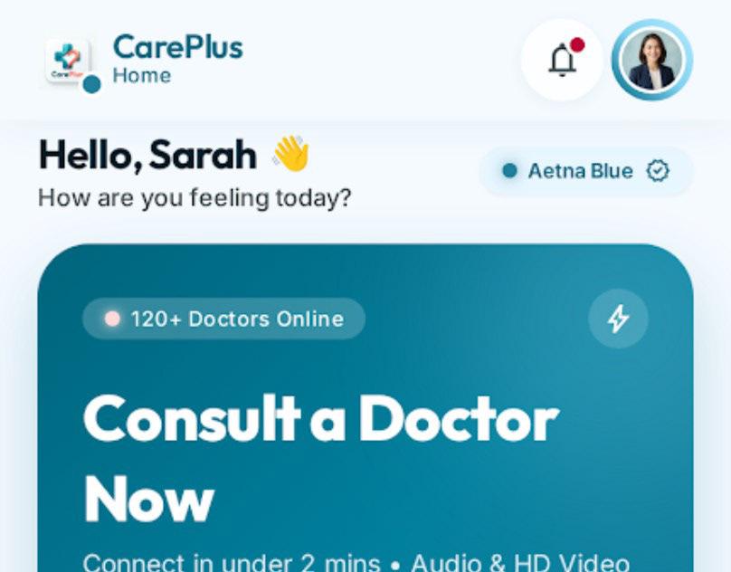 CarePlus: Telemedicine and online pharmacy app